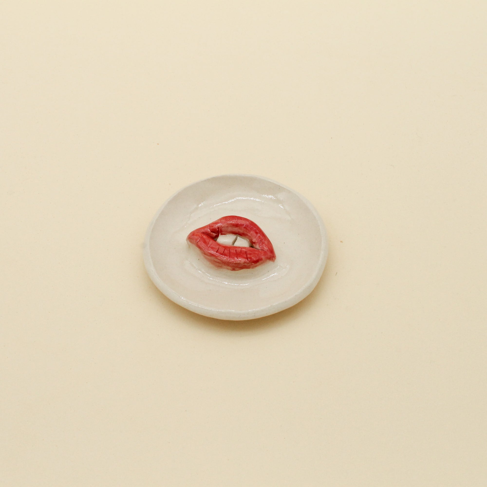 Lips Ceramic Trinket Dish