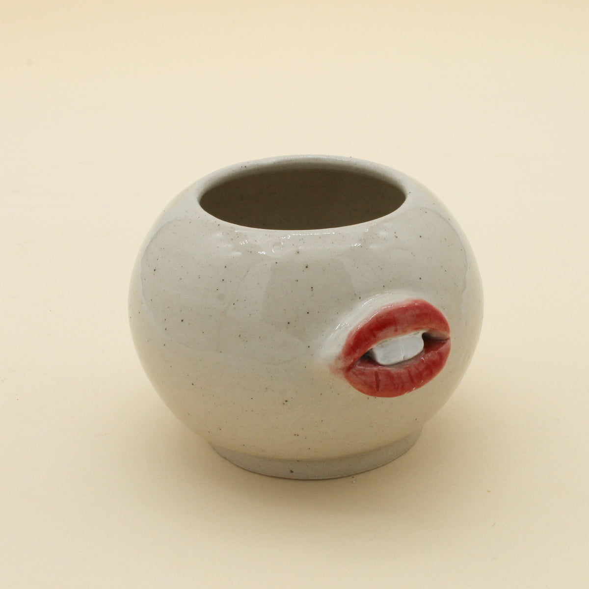 Handmade Ceramic Piece with Lips