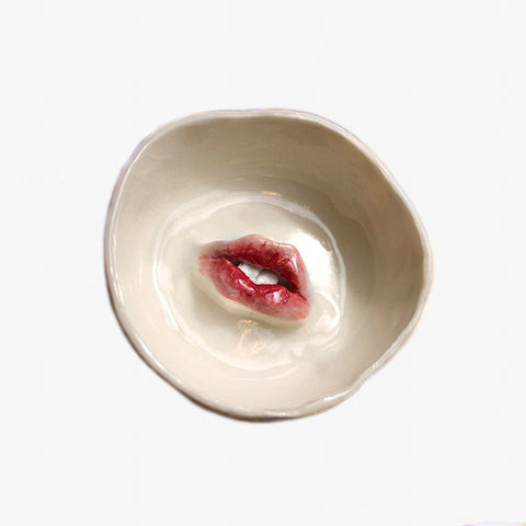 Lips Ceramic Trinket Dish - Rodriguezcuna