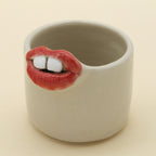 Ceramic Mini Lips Vase