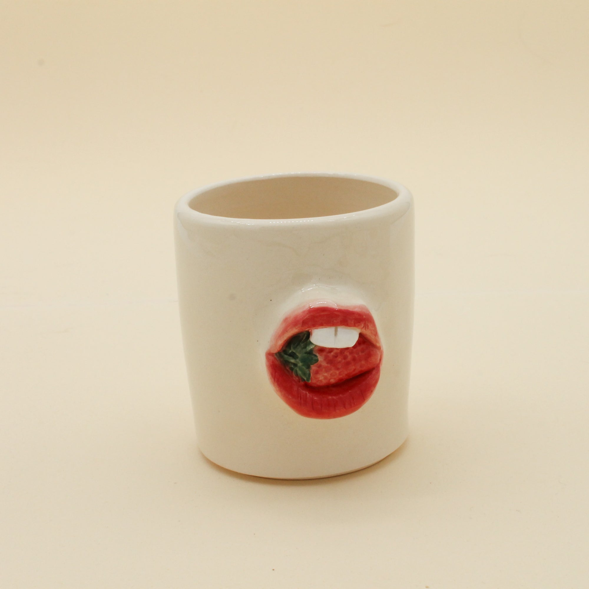 Handmade Mini Strawberry Lips Vase