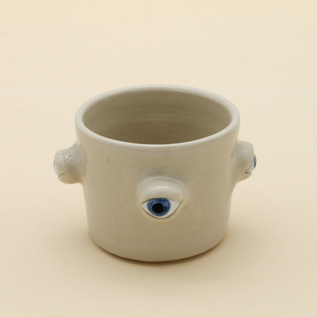 Handmade Argos Ceramic Eye Vase