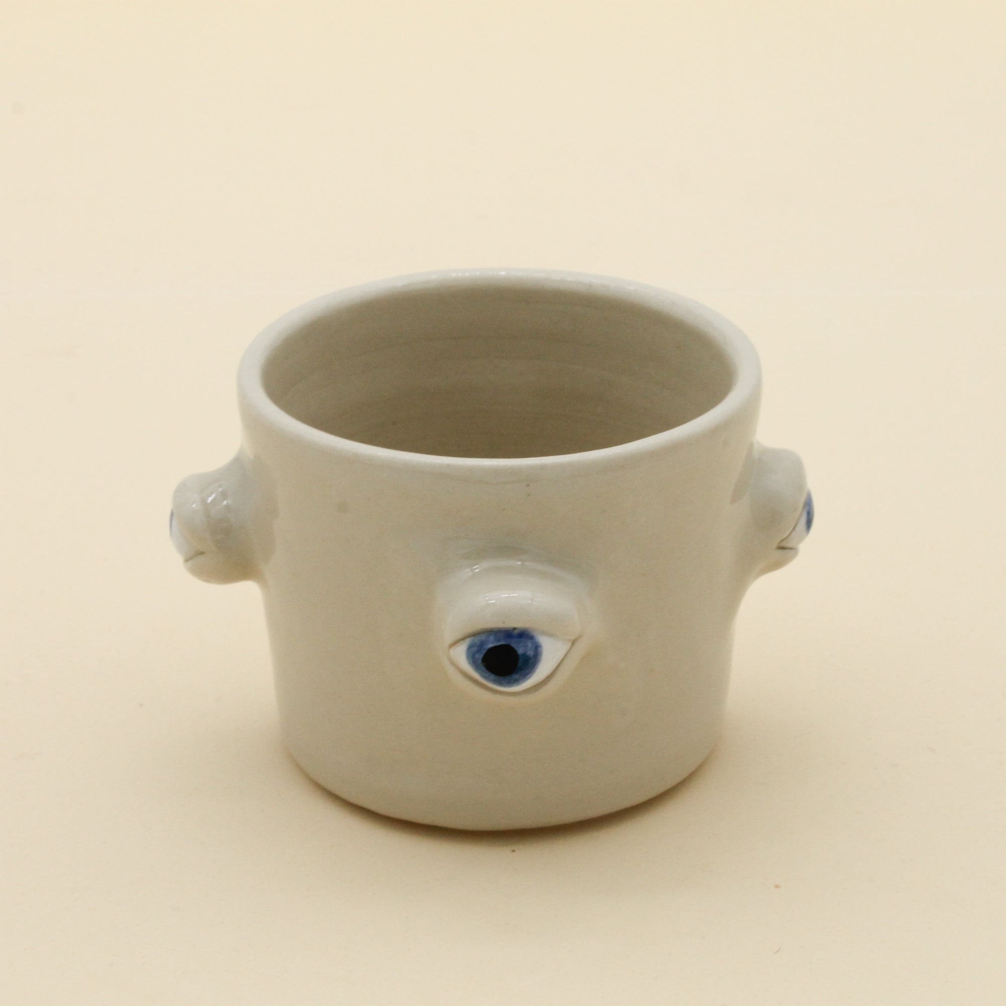 Handmade Argos Ceramic Eye Vase