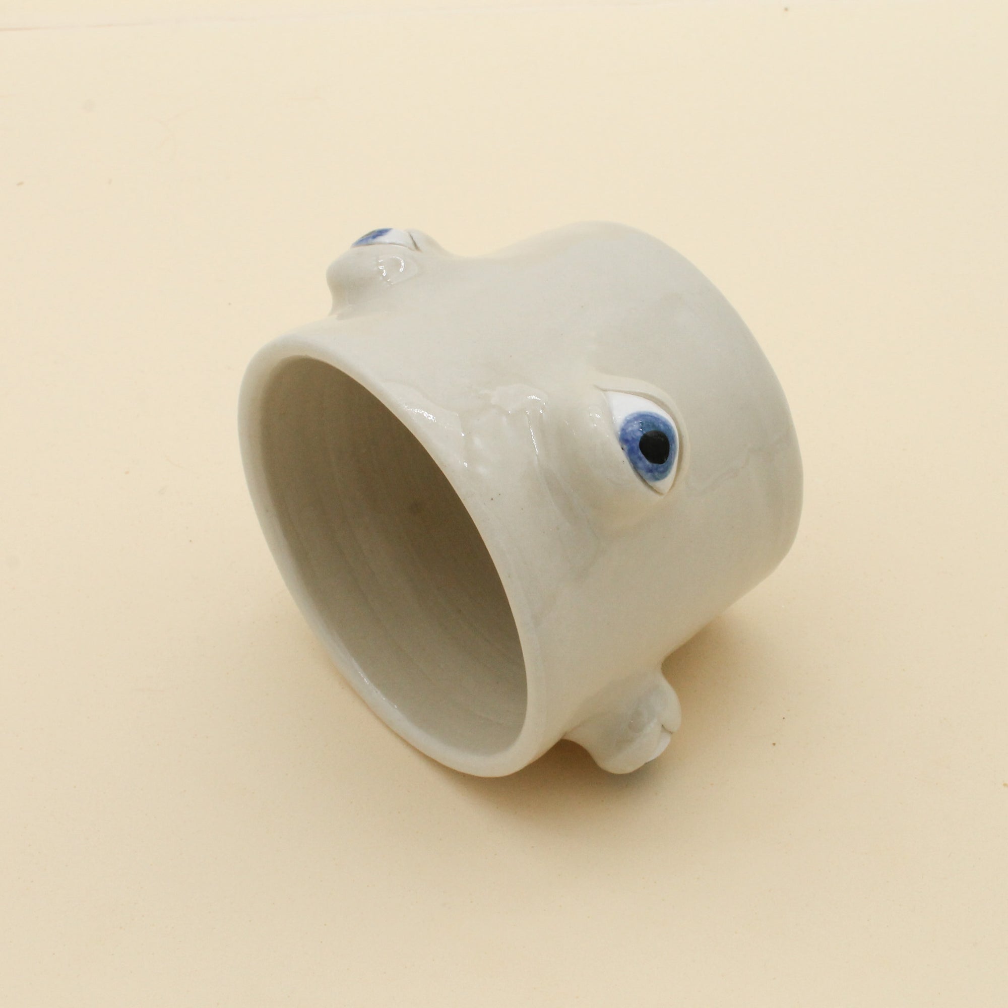 Handmade Argos Ceramic Eye Vase