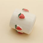 Handmade Strawberries Ceramic Piece