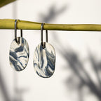 Xurxo earrings - porcelain and inox steel