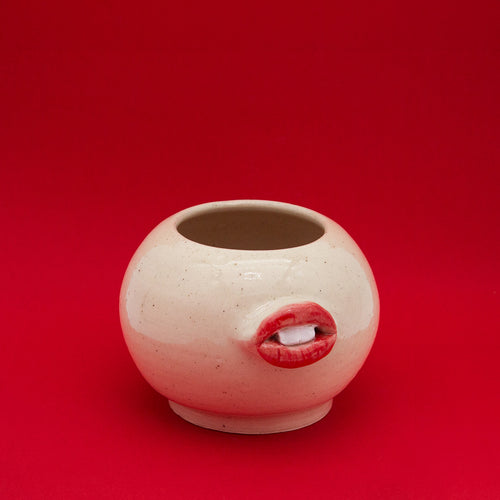 Handmade Ceramic Piece with Lips