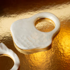 Onda Branca ring - porcelain