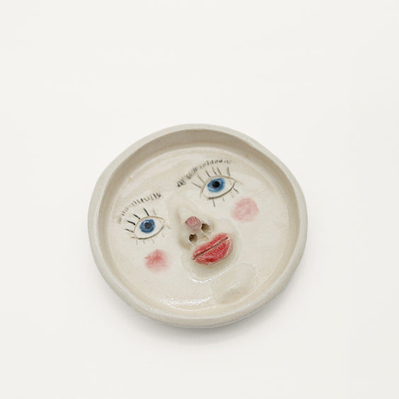 Doll face trinket tray dish