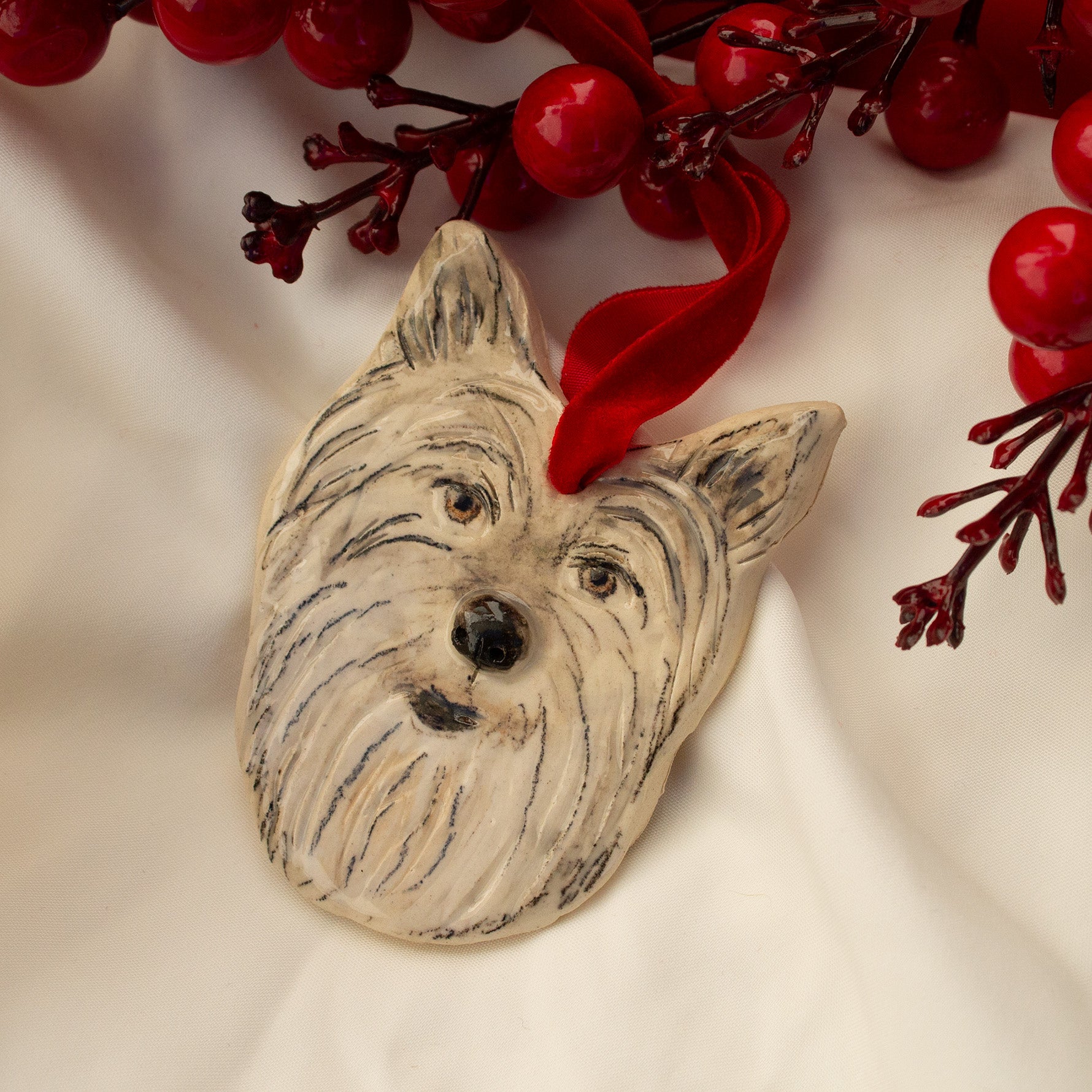 Westie Christmas ornament