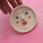 Doll face trinket tray dish