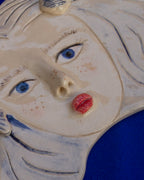 Big Hair Claudina Ceramic Wall Piece