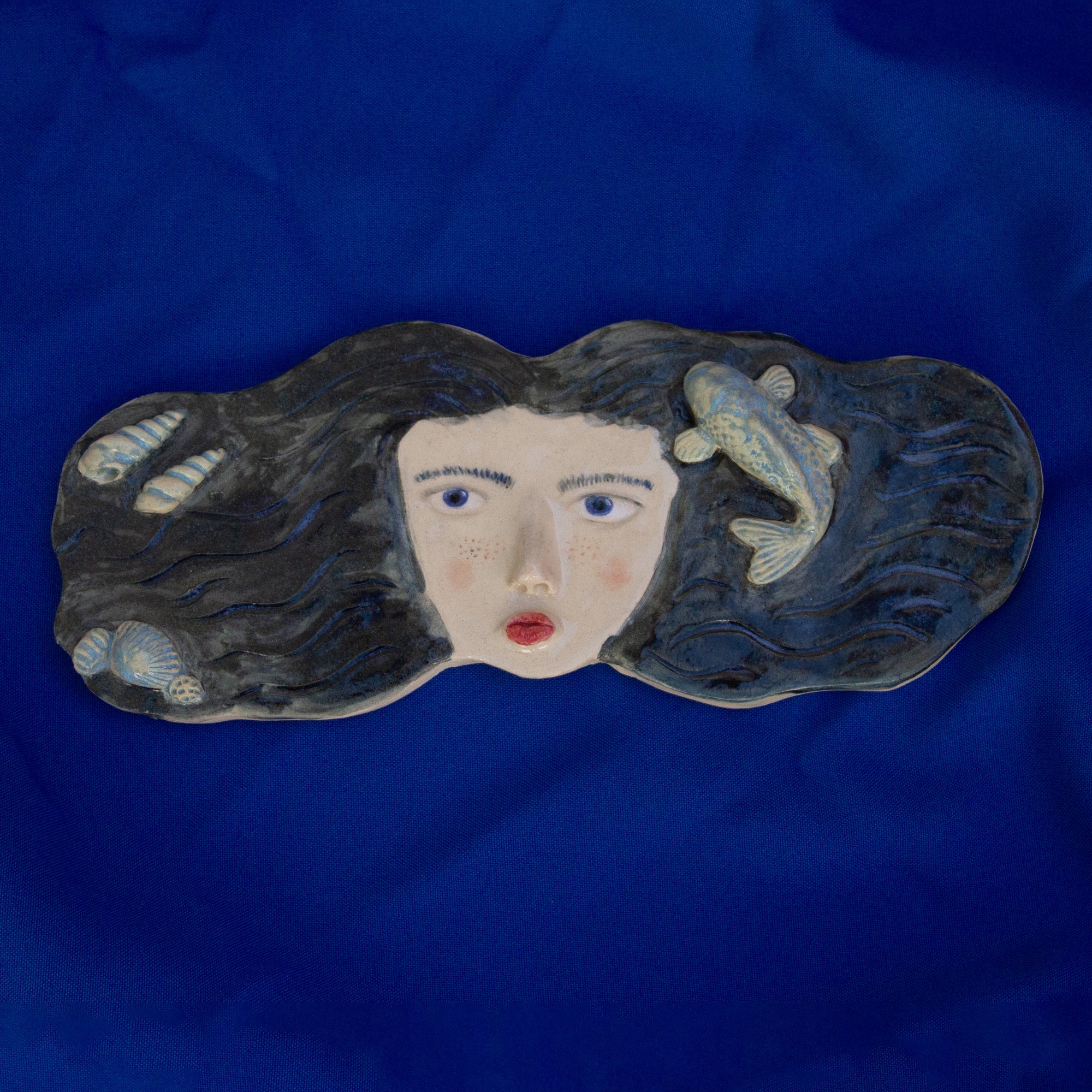 Big Hair Calista Ceramic Wall Piece