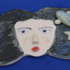 Big Hair Calista Ceramic Wall Piece