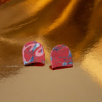 Bartolo earrings - porcelain and inox steel