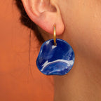 Pantin earrings - porcelain and inox steel