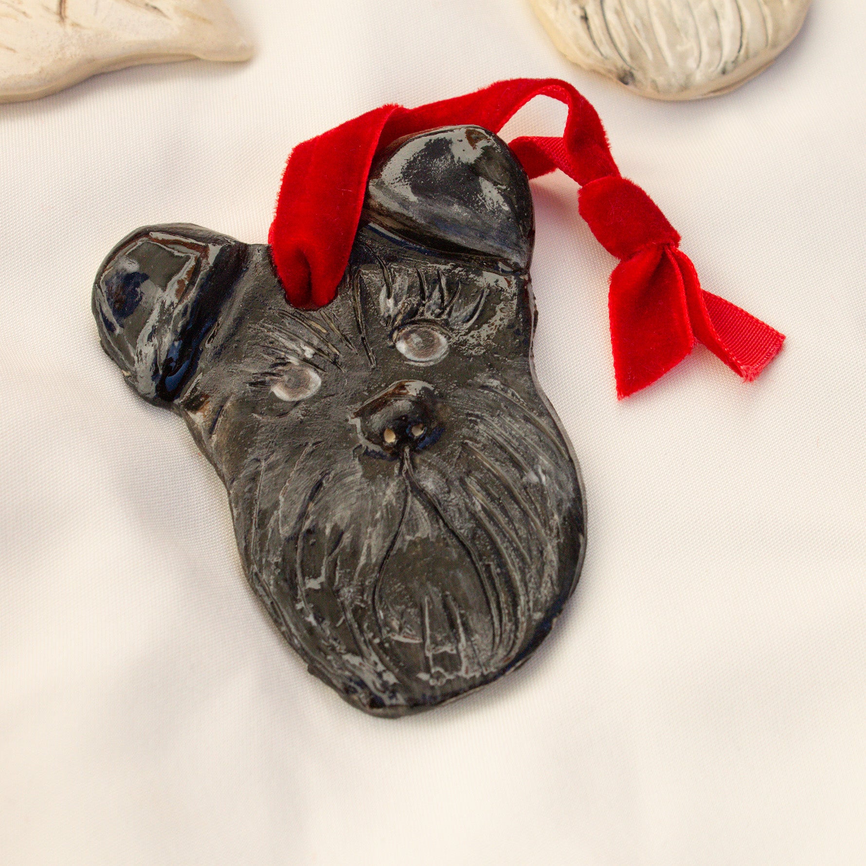 Black Schnauzer Christmas ornament