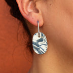 Xurxo earrings - porcelain and inox steel